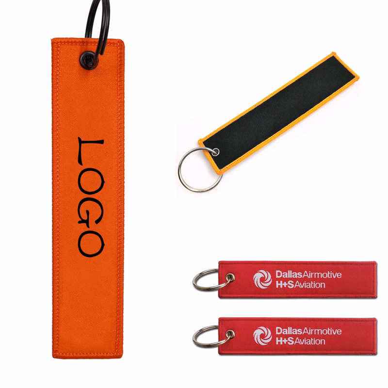 Weave Label Keychain