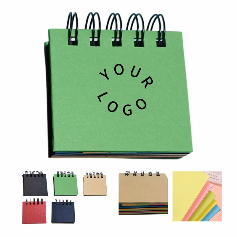 Spiral Sticky Note Book with Five Colors