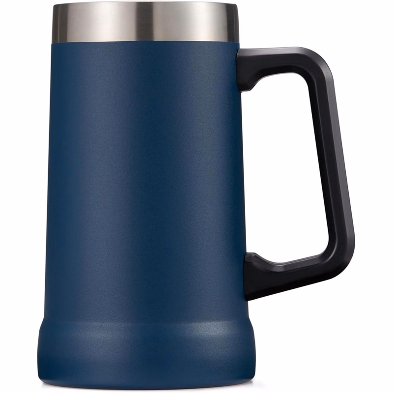 Beer Mug, Stainless Steel Coffee Mug, Tumbler with Thermal Vacuum Insulation