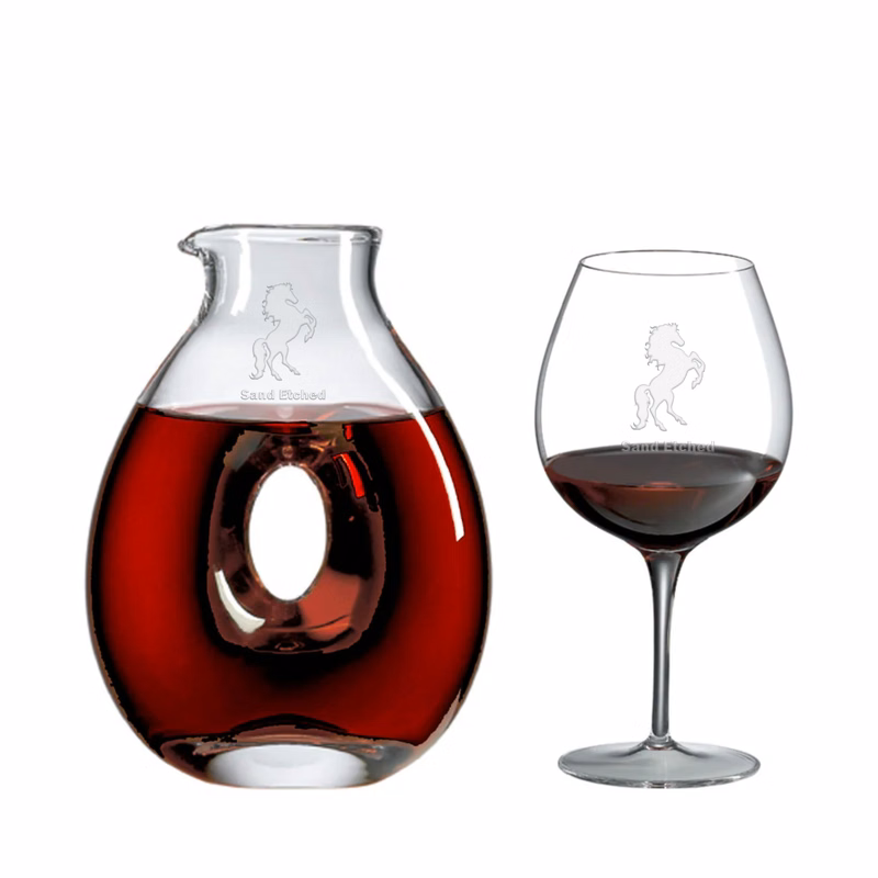 Torus Decanter Gift Set Lead-Free Crystal