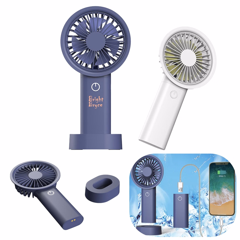 2 In 1 Power Bank USB Rechargeable Mini Handheld Fan