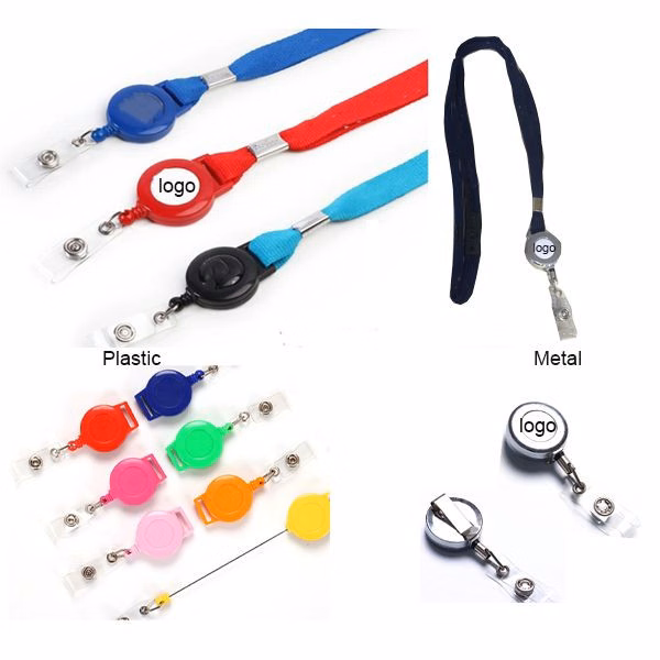 Lanyard Badge Reel Combo W/ Metal Buckle Release