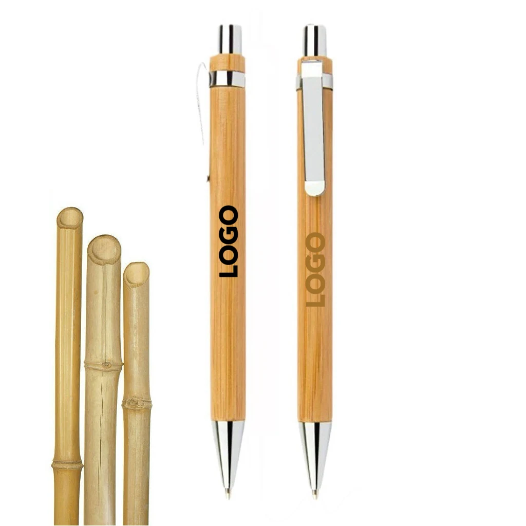 MOQ 10 pcs Eco-friendly Bamboo Ballpoint Pen 1