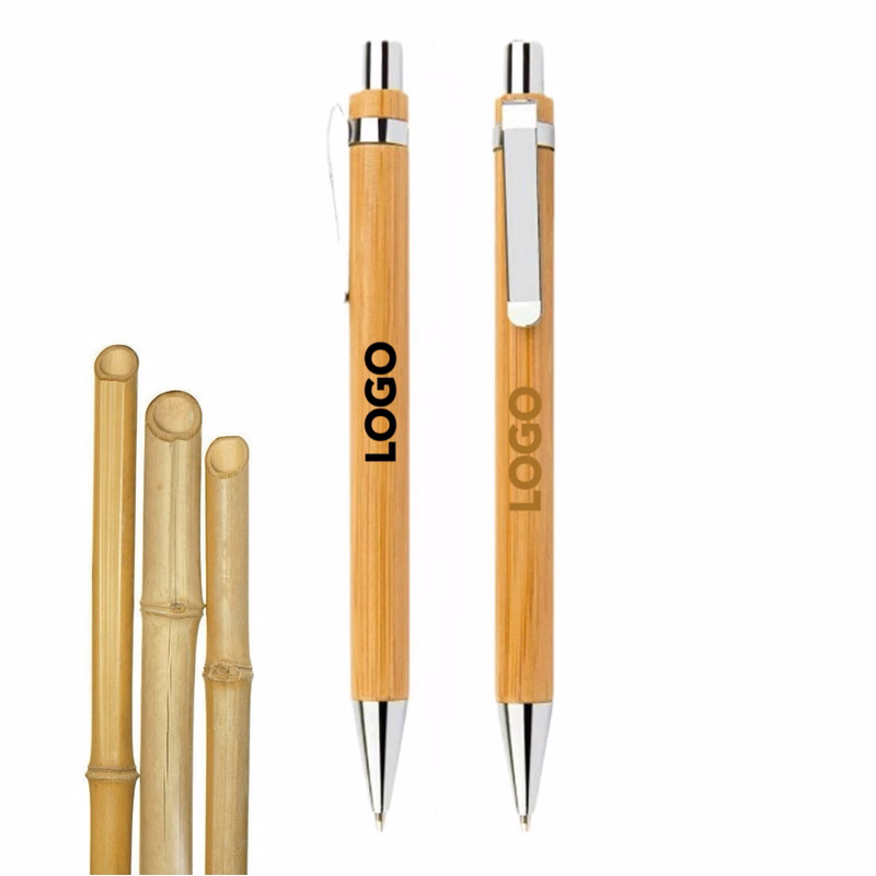 MOQ 10 pcs Eco-friendly Bamboo Ballpoint Pen