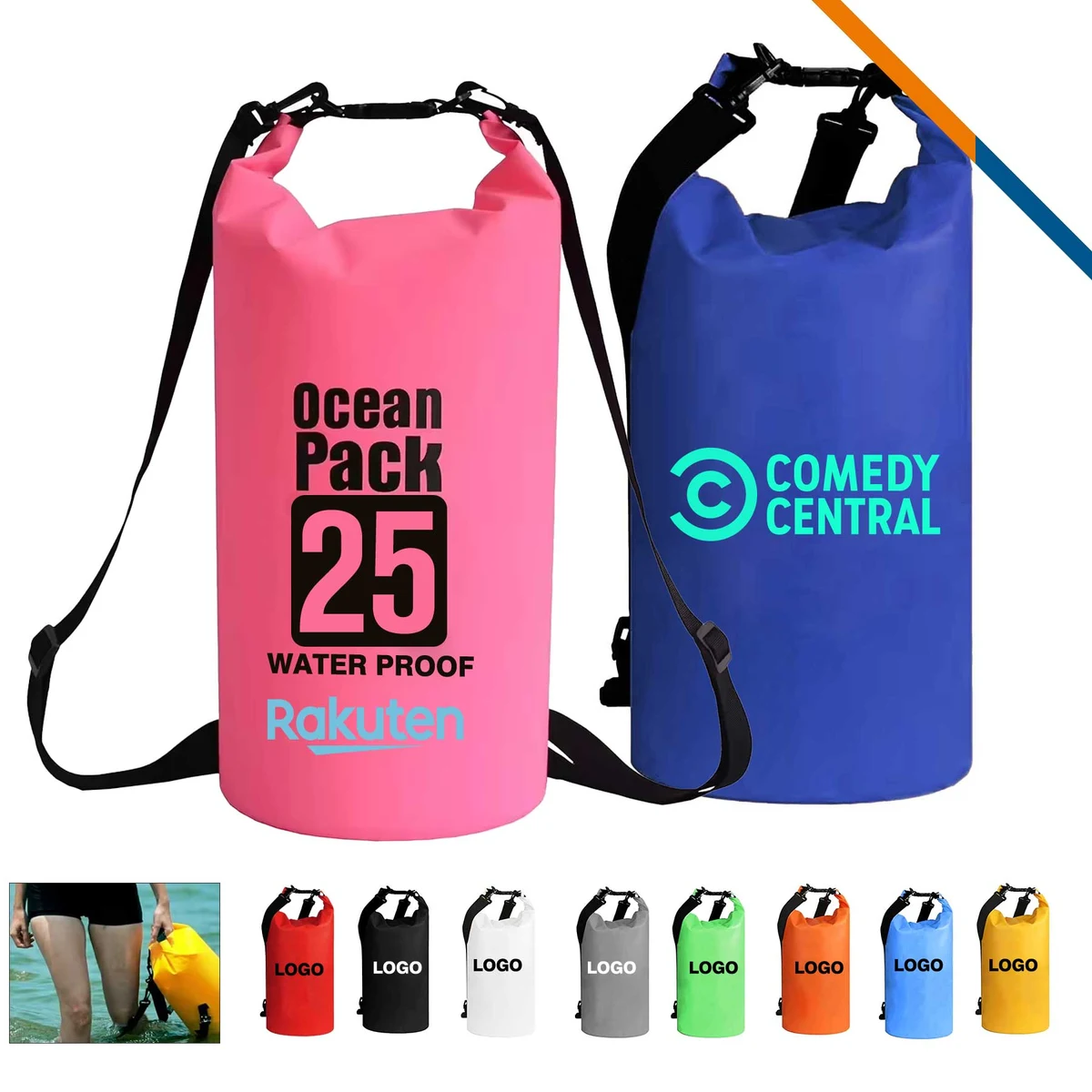 Heata Waterproof Bag - 25L, custom backpack with logo imprint 1