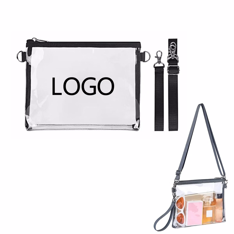 Stadium Approved Clear Crossbody Tote Bag