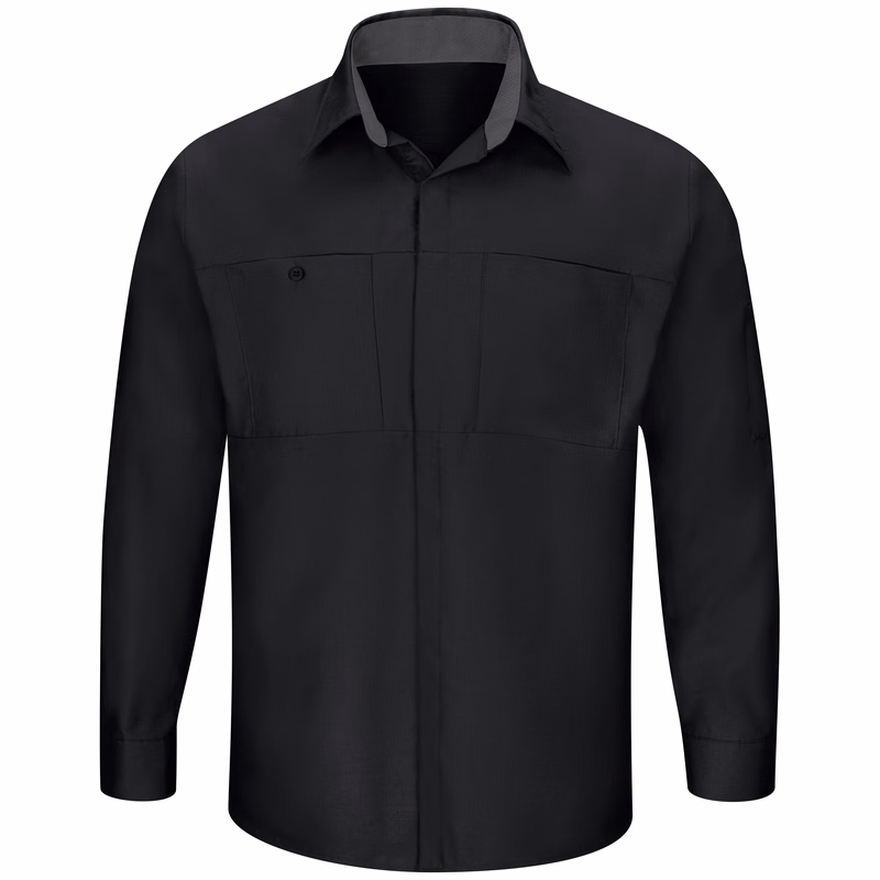 Red Kap® Men's Long Sleeve Performance Plus Shop Shirt with OilBlok Technology