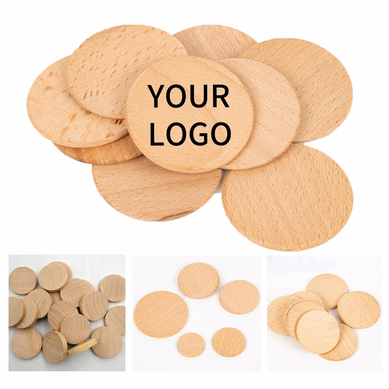 1.5 Inch Wooden Token Coin Eco Friendly for Daily Use