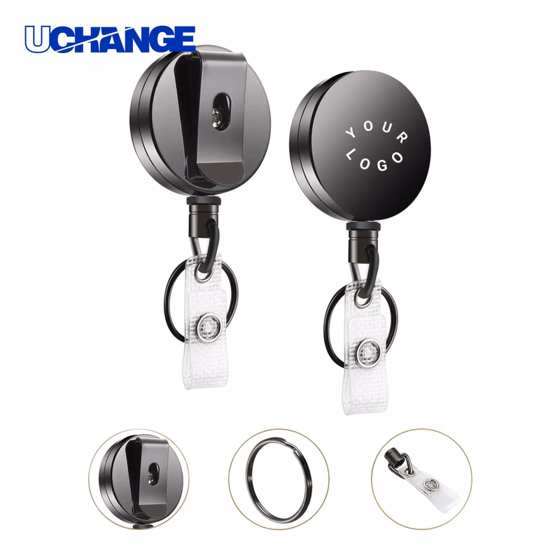 Waterproof ID Badge Holder Case with Retractable Zipper