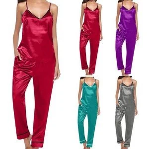 Satin Pajamas Set 1