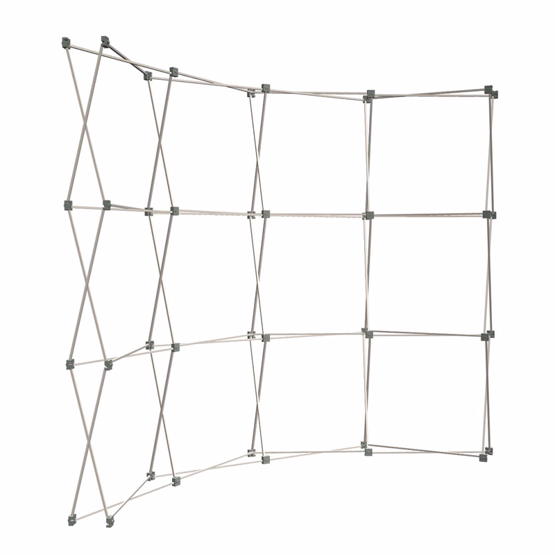 10' Curved Show 'N Rise Floor Display Frame Only