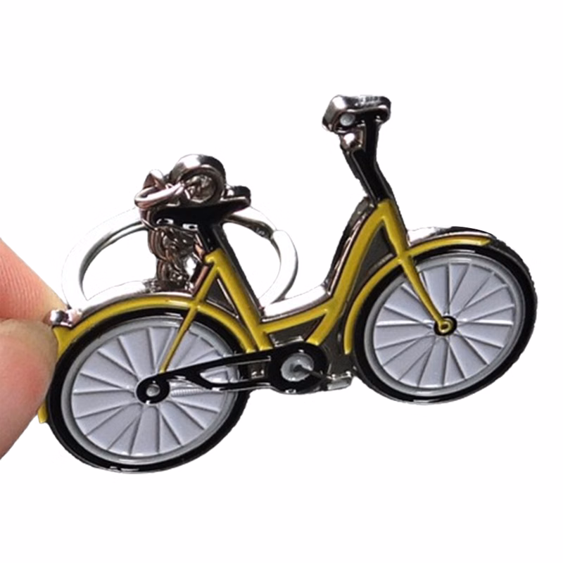 Bicycle Shaped Keychain