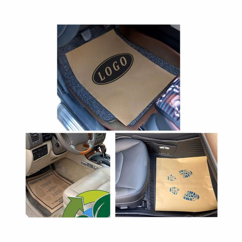 Disposable Kraft Paper Car Foot Pads