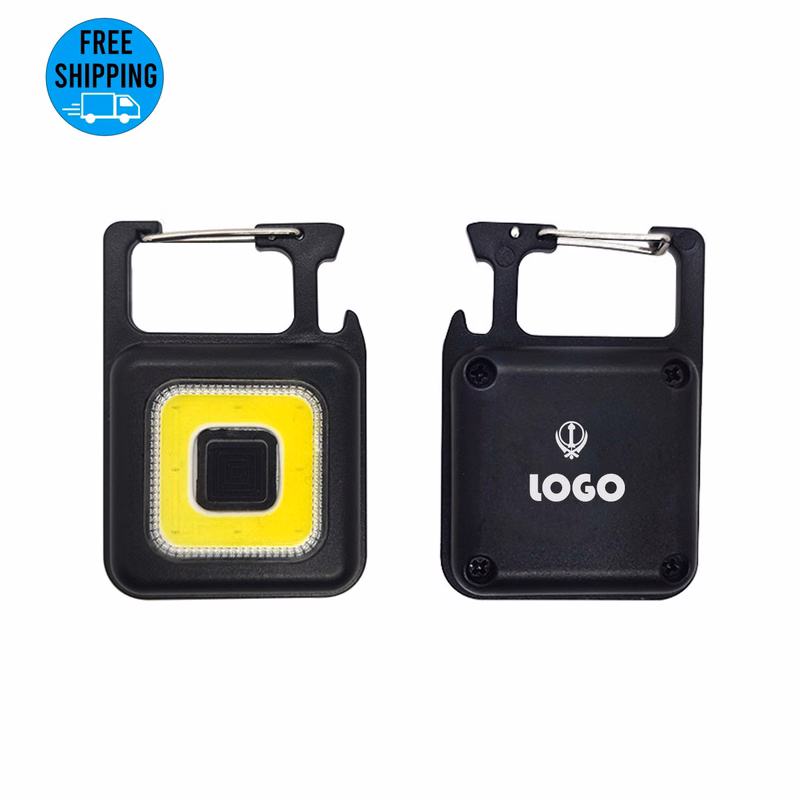 COB Carabiners flashlight/Pocket Torch Lamp with bottle opener