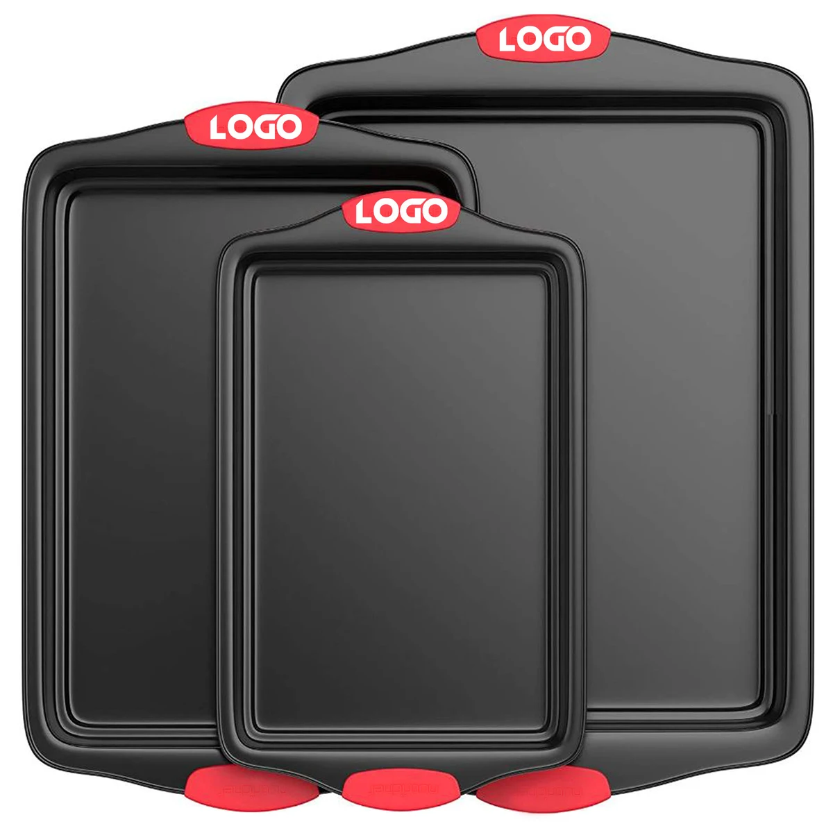 3 piece Non-Stick Kitchen Oven Baking Pans 1