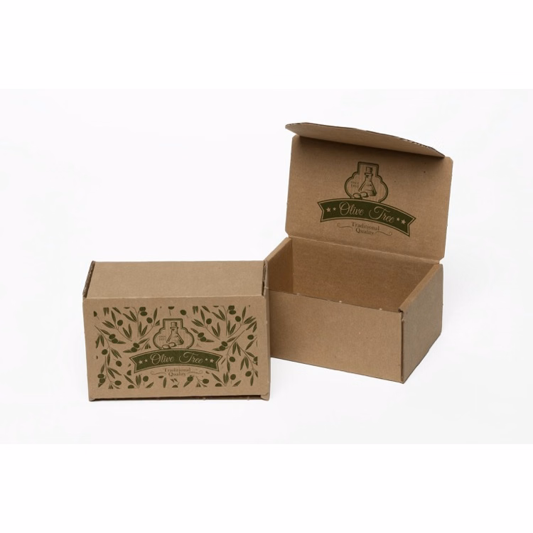 One Color Natural Display Mailer Box w/Both Sides Imprint (6" x 4" x 3")