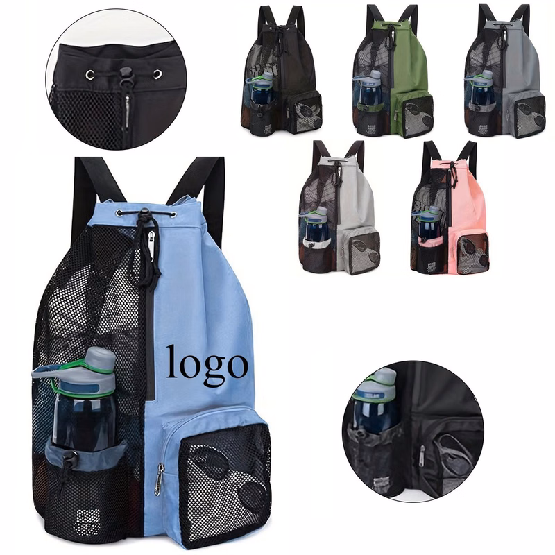 All-in-One Mesh Drawstring Backpack For Sports & Travel