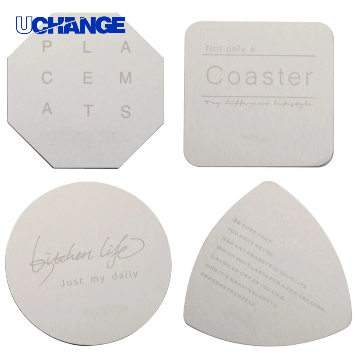 Modern Stainless Steel Coaster Mat 1