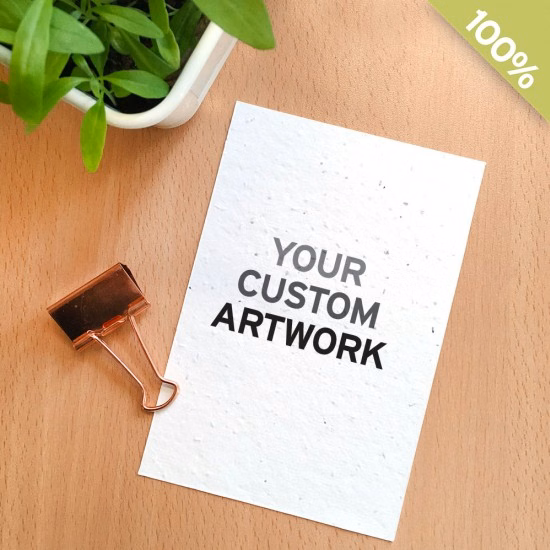 Single-Sided Medium Seed Paper Panel Cards