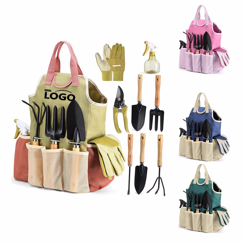 MOQ10 9 Piece Garden Tool Set With Scissors Gift