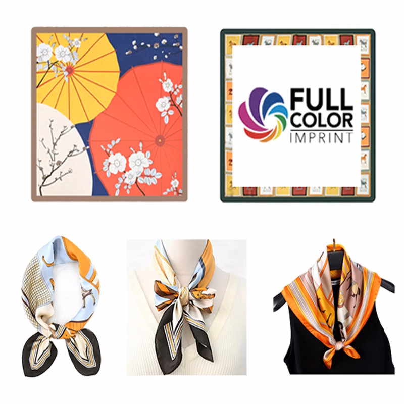 Customizable Digital Print Square Scarf