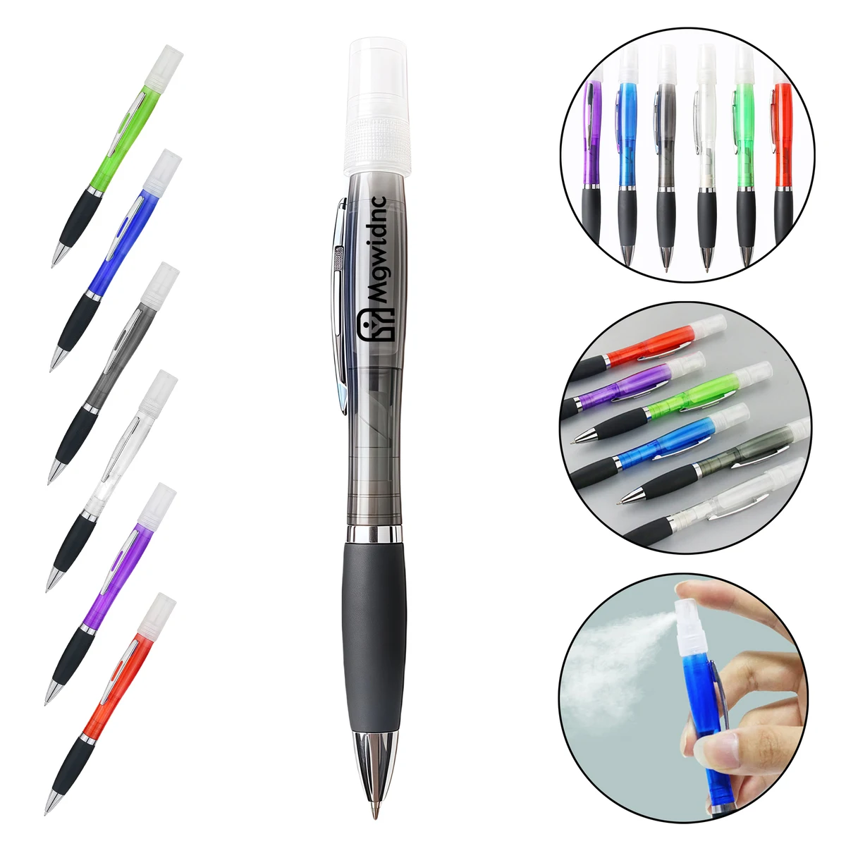 Portable Spray Pen for Hand Sanitizer Refillable Dual-Use Writing and Disinfection Tool for Office 1