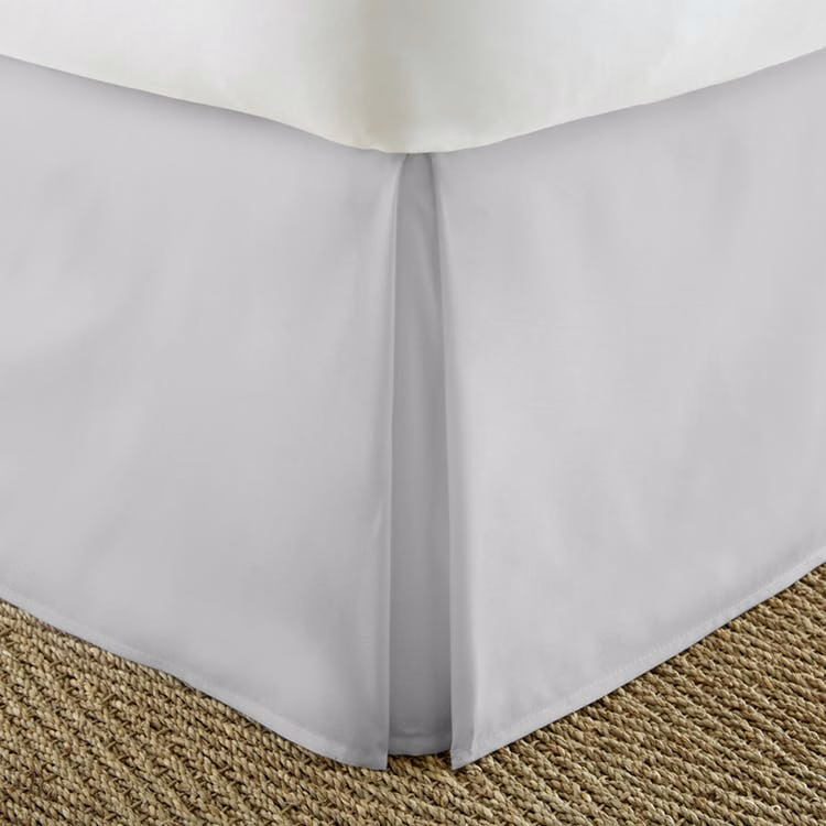 Premium Bed Skirts - Light Gray Cali King Pleated