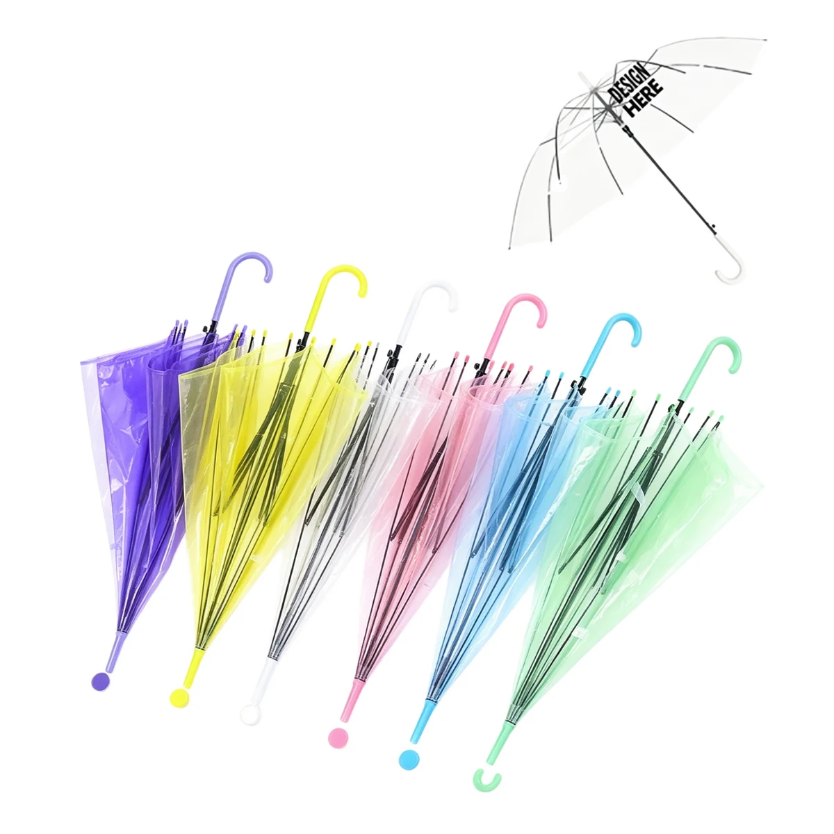 Transparent Color Umbrella 1
