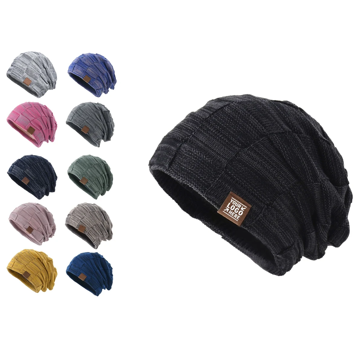 Unisex Winter Warm Thick Slouchy Beanie 1