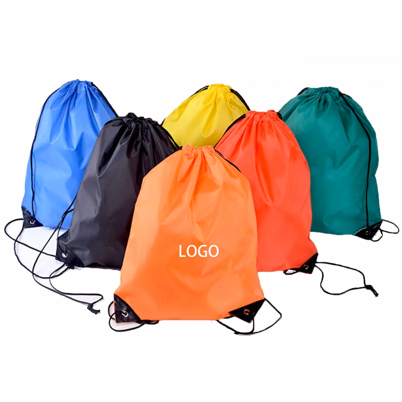 Classical Drawstring Sports Backpack Sack Bags MOQ 50PCS