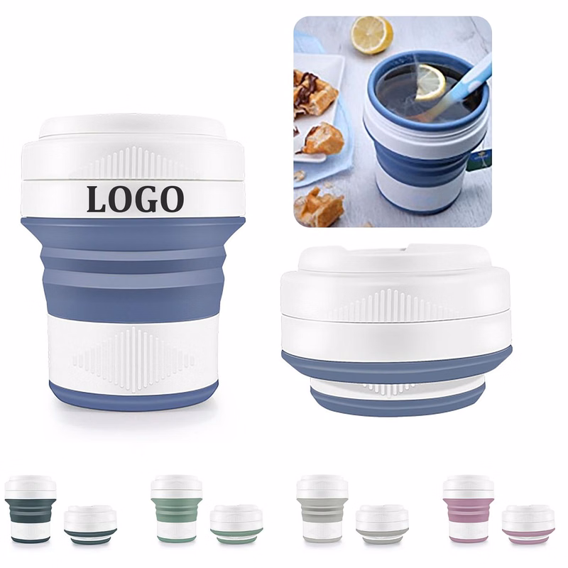 15 oz Folding Silicone Water Cup