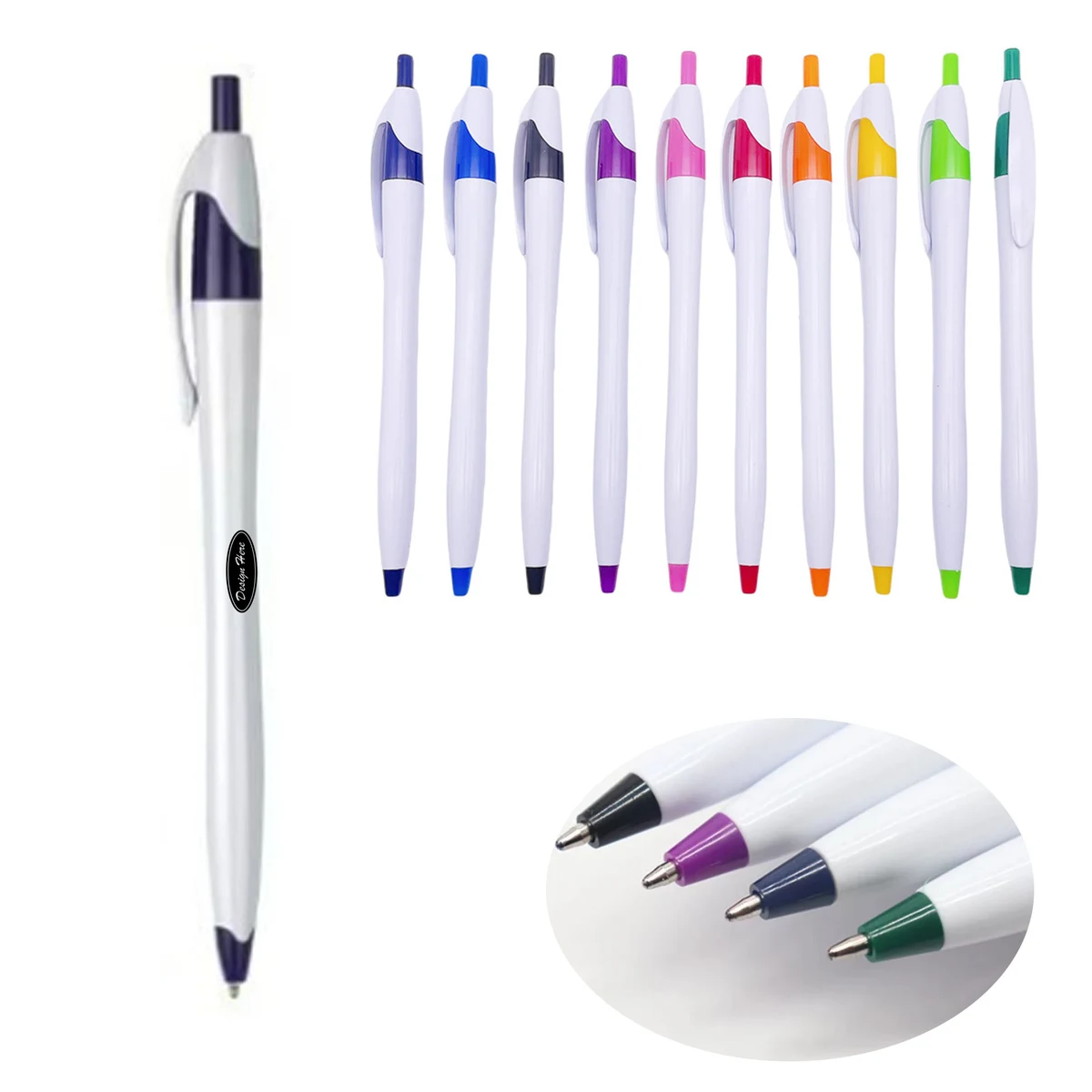 High-Quality Metal Push Ballpoint Pen for Elegant Writing 1