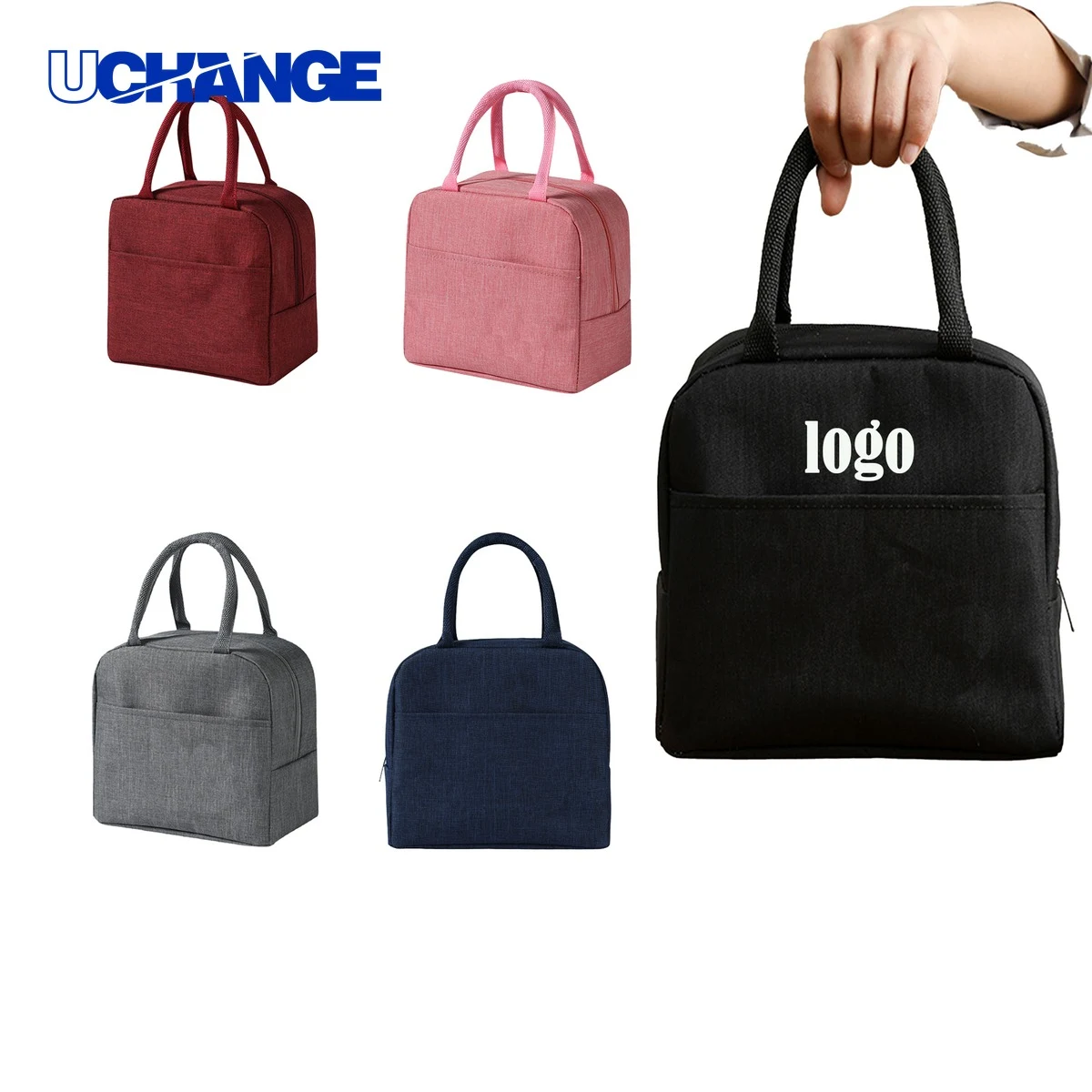Compact Oxford Waterproof Insulated Lunch Bag Organizer for School 1