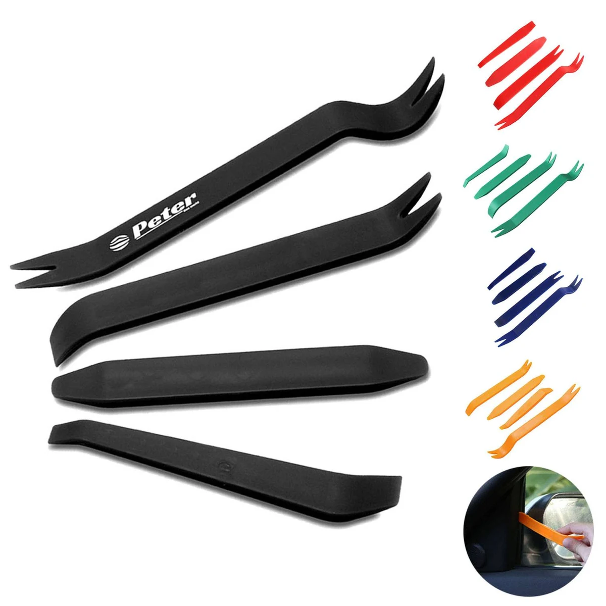 4pcs Plastic Auto Door Clip Panel Trim Removal Tool Kits 1