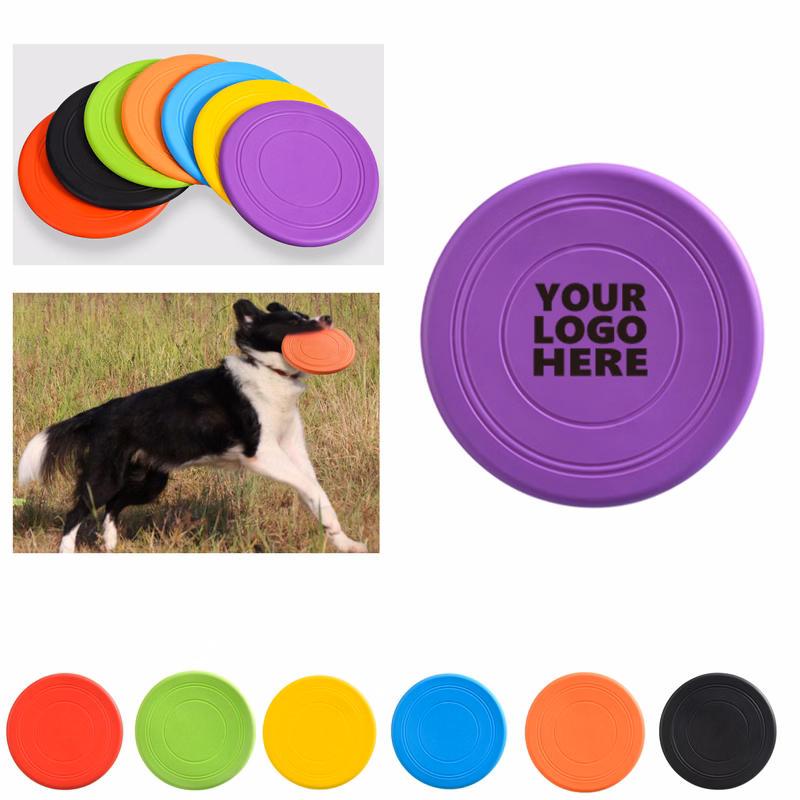 MOQ100 Safe Bite Pet flying disc Customized Logo