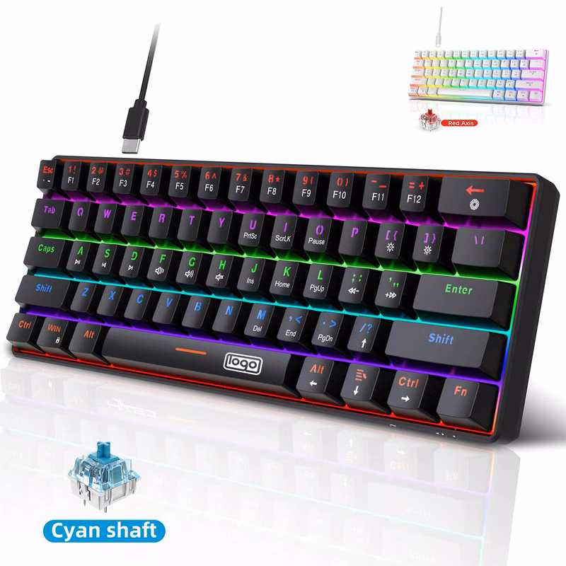 Multiple Color LED Wired Mechanical Keyboard