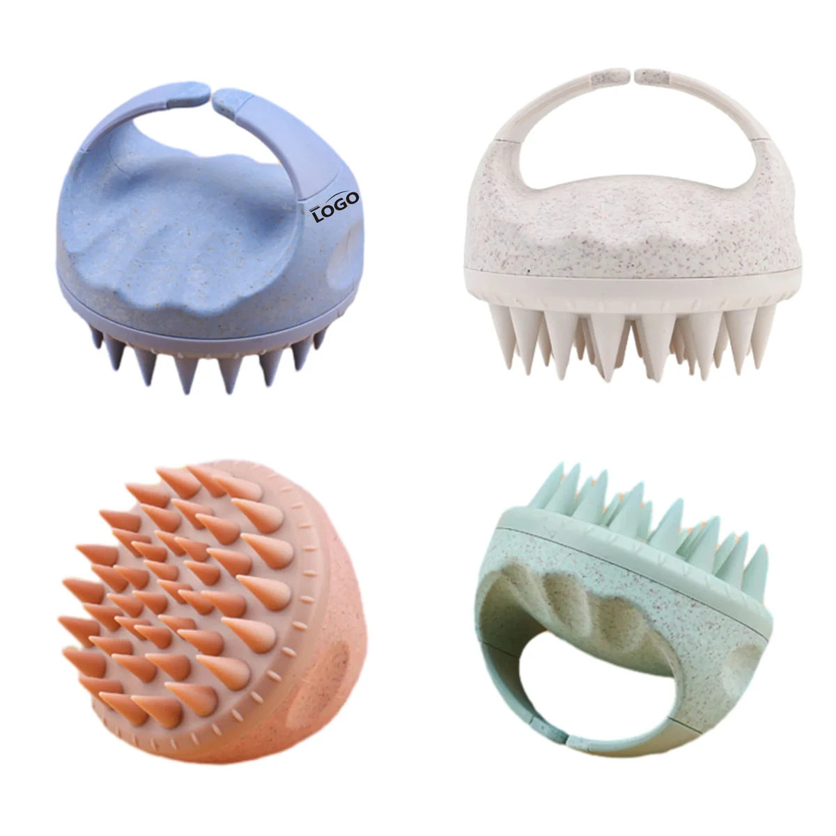 Portable Silicone Hand-Held Shampoo Massage Brush MOQ 100PCS 1