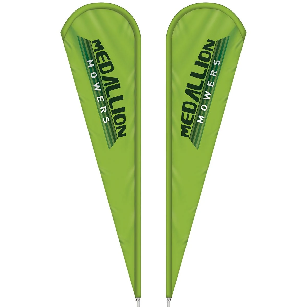 3' x 12' Custom Double Sided Teardrop Flag 1