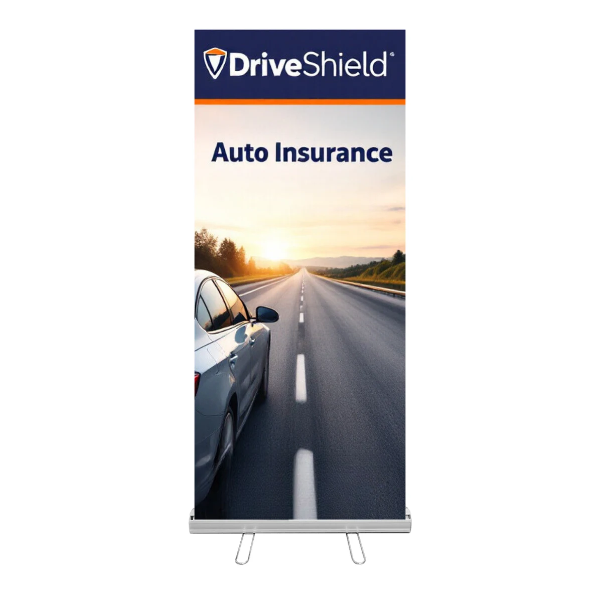33"W x 79"H Height Adjustable Retractable Banner 1