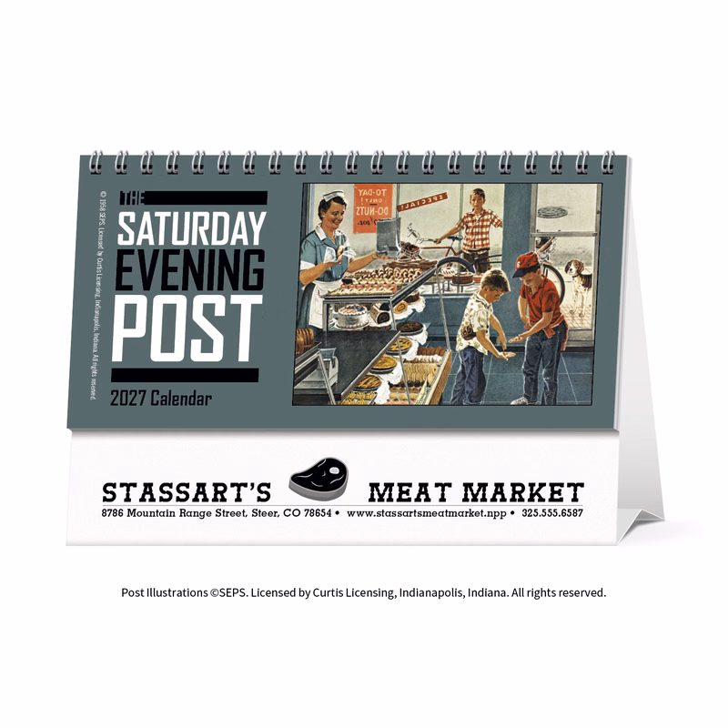 Triumph® Calendars  The Saturday Evening Post Desk Calendar