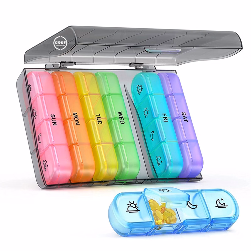 Weekly Pill Organizer 4 Times a Day for Fish Oils Vitamin