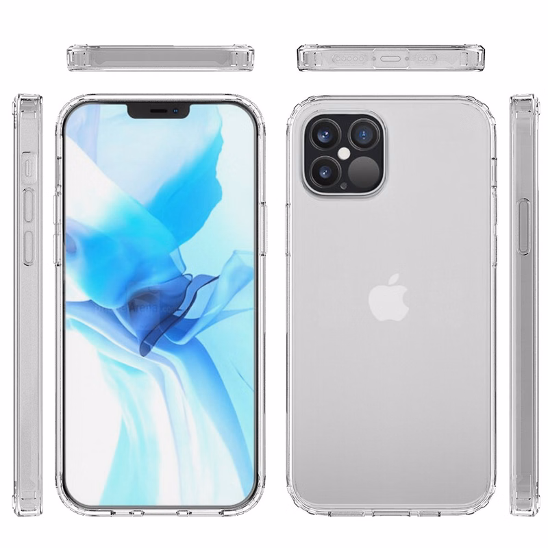 iPhone 12Clear Hard Shell Case with TPU Bumpers