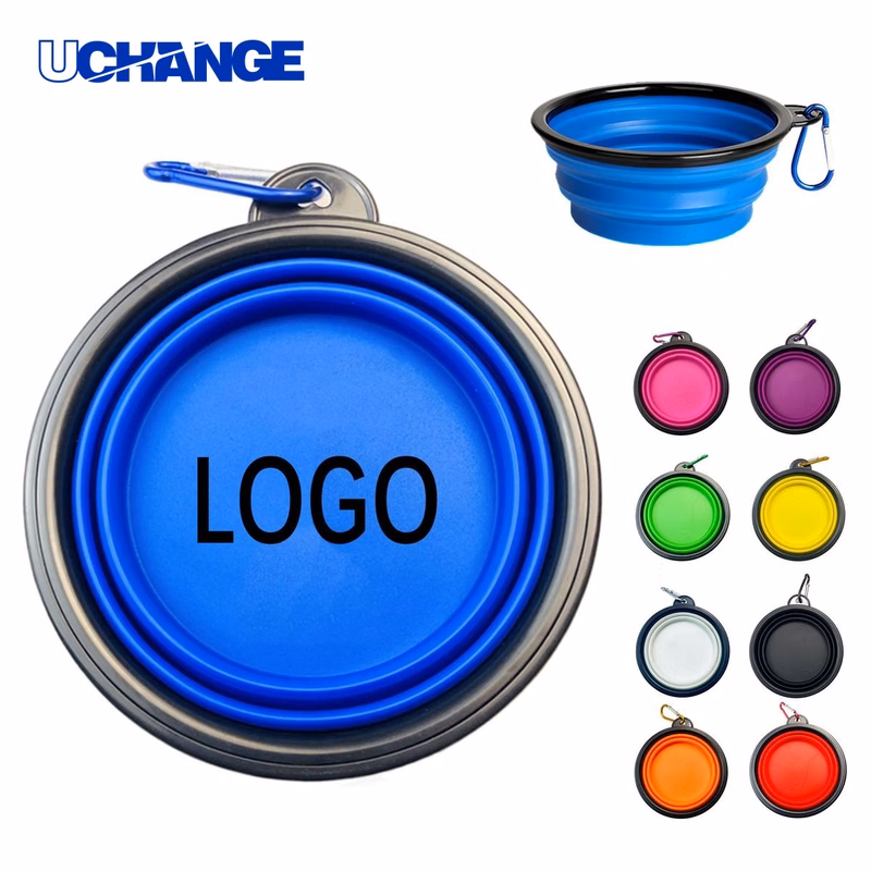 Folding Dog Bowl 13Oz TPE Travel with Carabiner