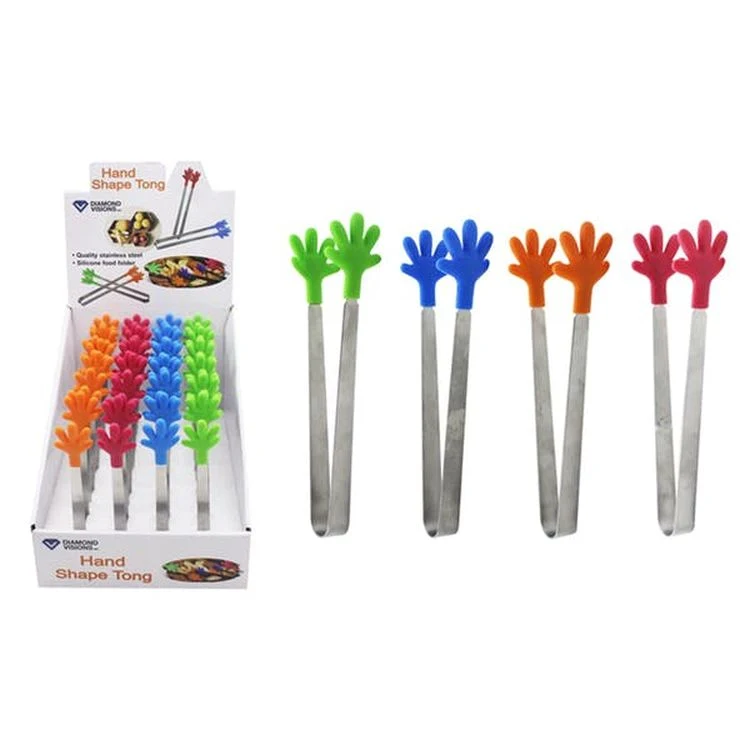 Hand-Shaped Mini Silicone Tongs Assorted 1
