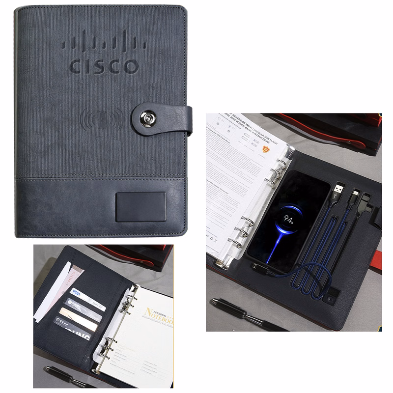 SmartCharge Executive Leather Folio