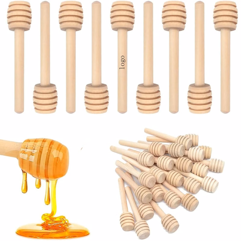 Mini Wooden Honey Dipper Sticks