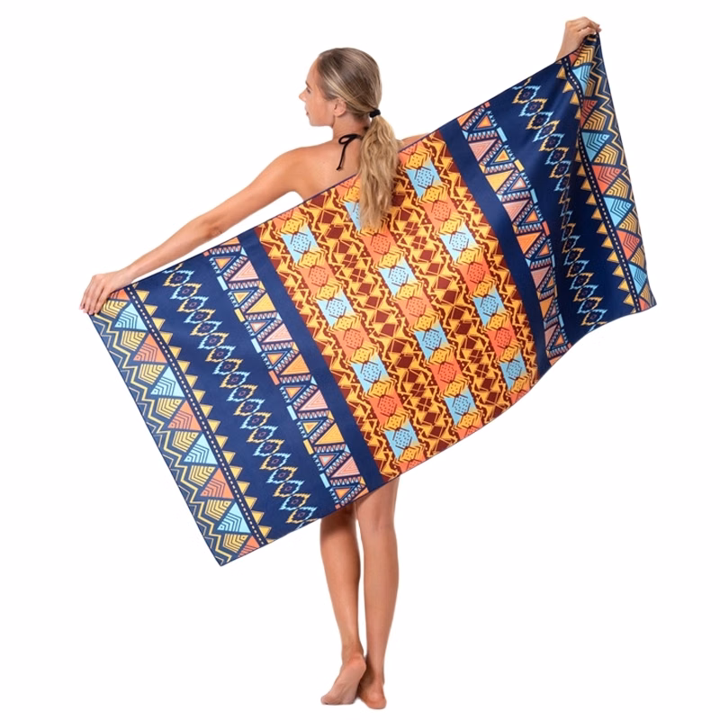 Custom Printed Sand Free Beach Towel - 31.5'' x 63''