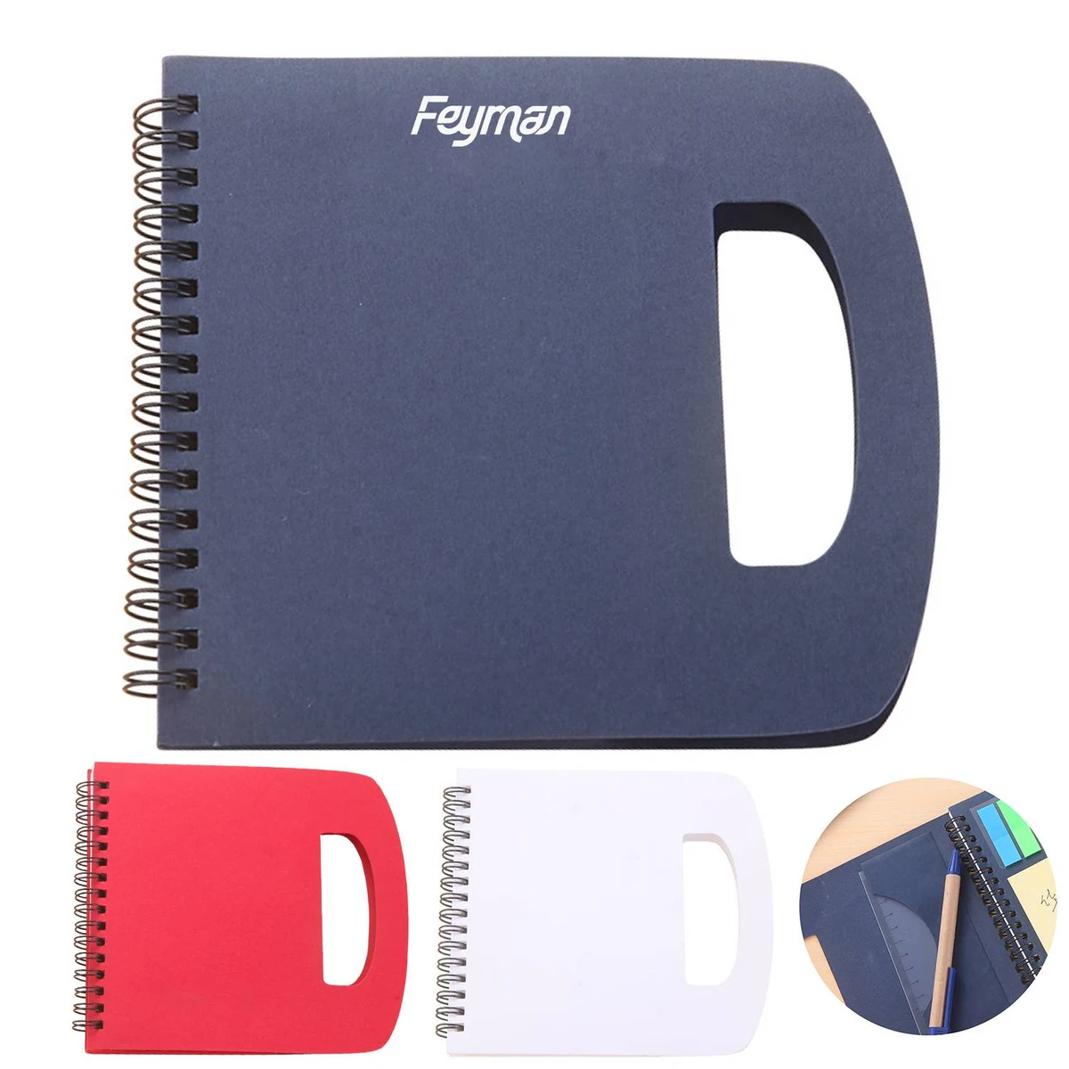 Handheld Spiral Notebook w/ Sticky Notes 1
