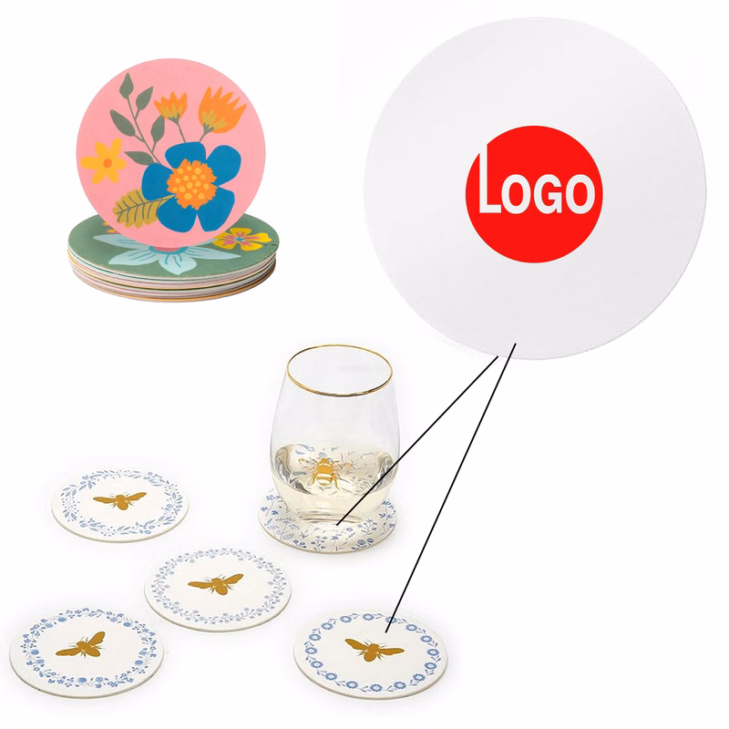 Custom Biodegradable Paper Coasters