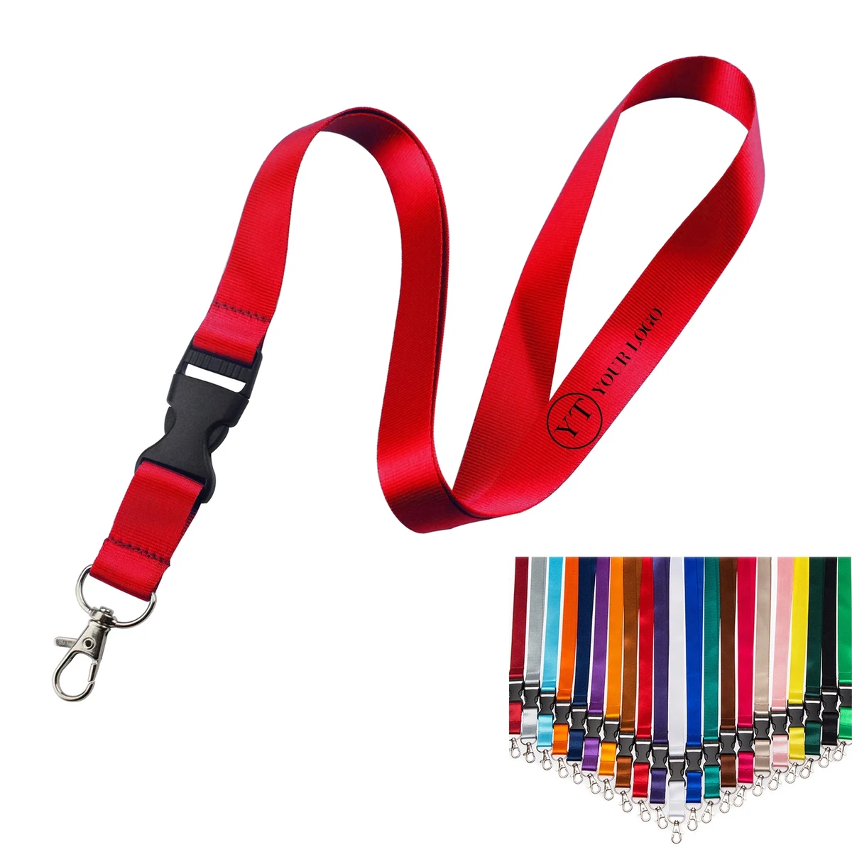 Polyester Lanyard w/ Safety Breakaway 1